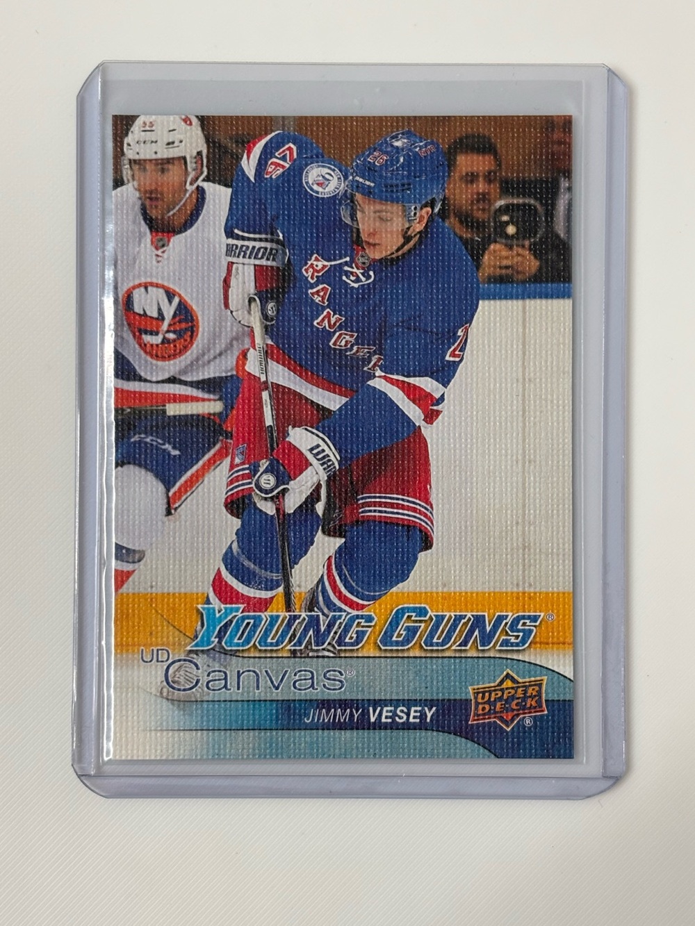 Jimmy Vesey 2016-17 UD Canvas Young Guns #C105 Rookie RC New York Rangers 🏒